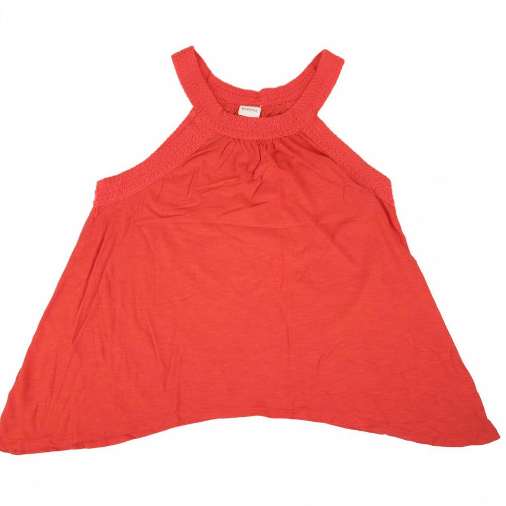 Merona Women's Medium Coral Sleeveless Halter Top